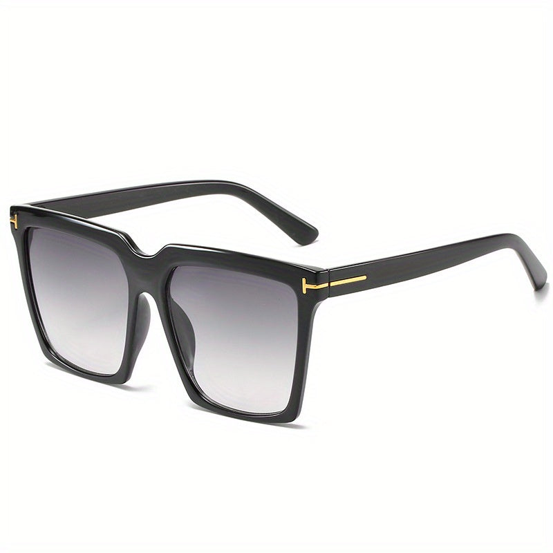 Oversized Square Sunglasses Casual Gradient UV400