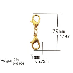 4pcs Double Headed Lobster Clasps DIY Jewelry Accessories