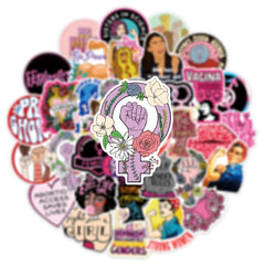 Feminist Anti-Fall Waterproof Stickers - DIY Creative Toys