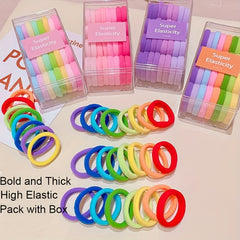 32pcs Colorful Girl's Hair Ring for Ponytail Hair Accessories