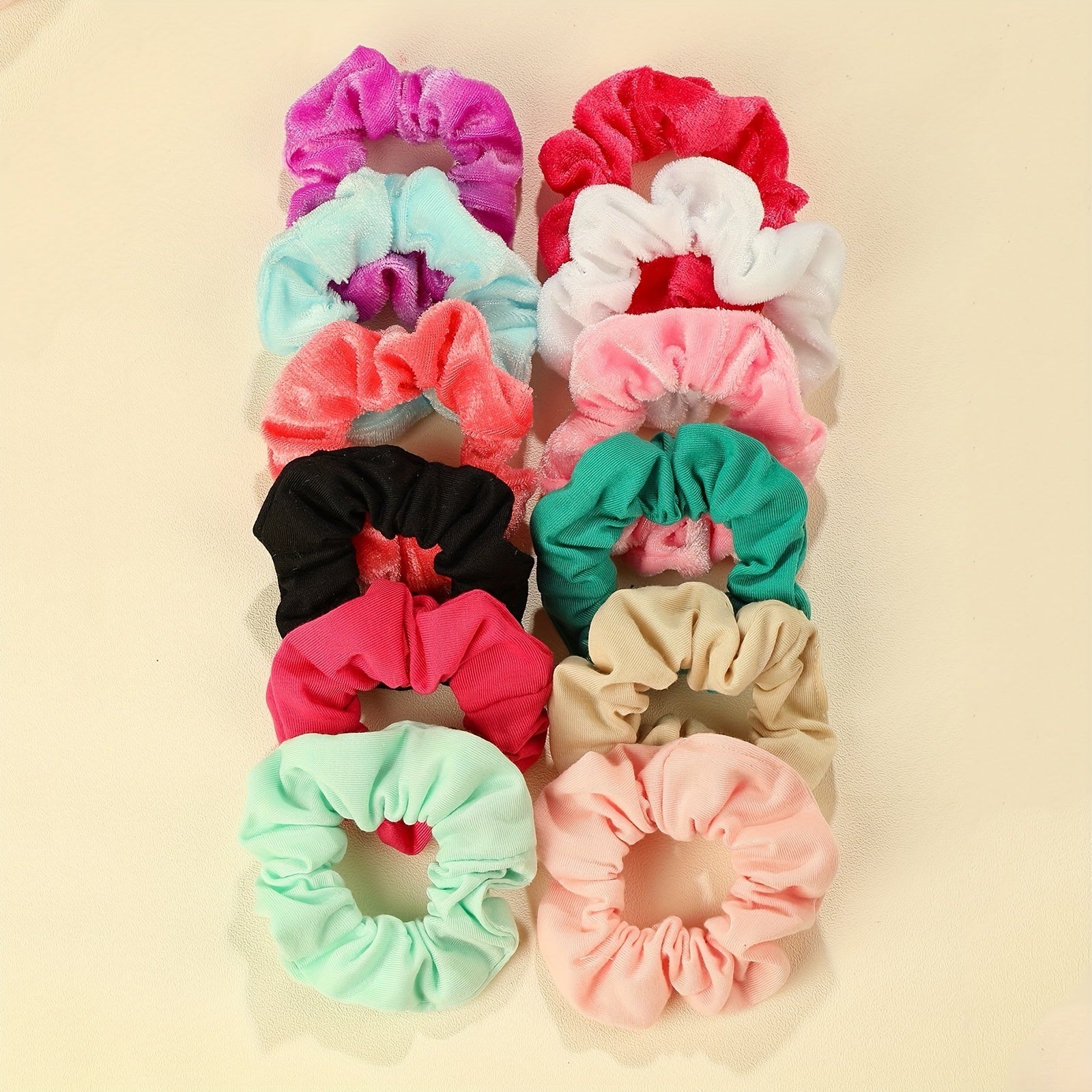 24pcs Floral Printed Hair Tie Silky Hair Rope Ponytail Bun Holder Accessories