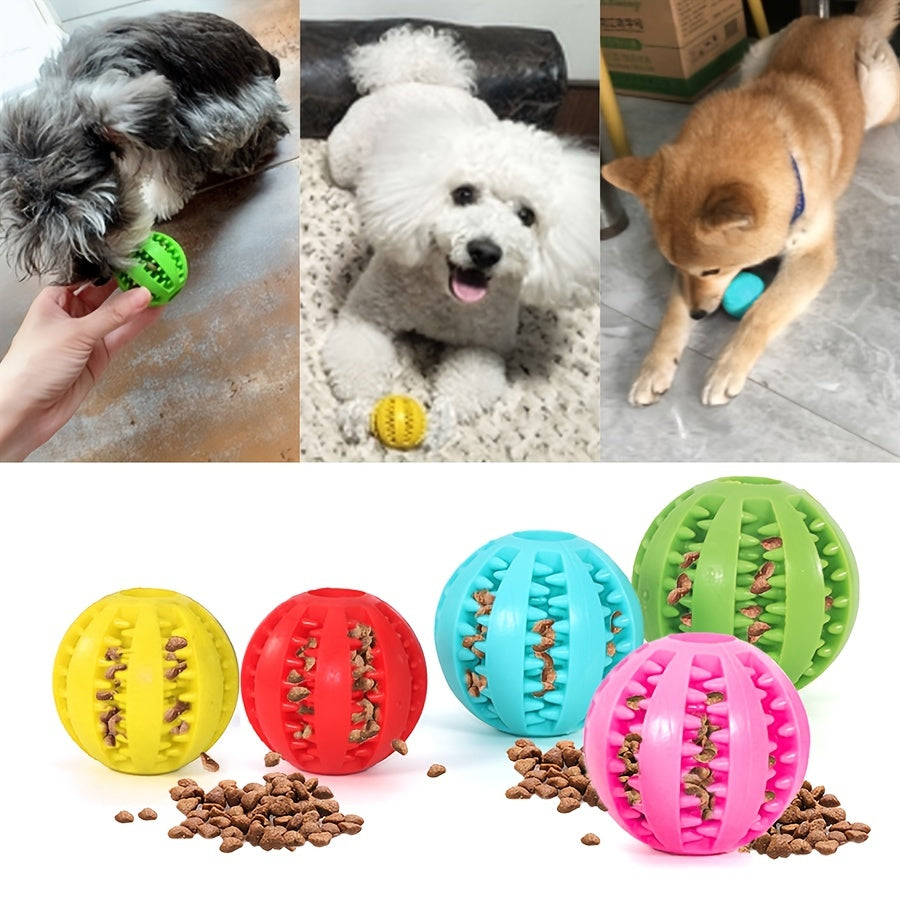 Dog Leaking Food Toy Rubber Chew Toys Interactive Molar Toy