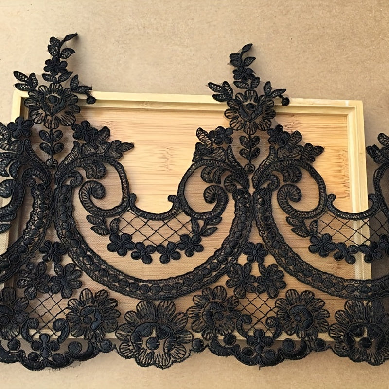 3 Meters Embroidery Border Lace Trimming for DIY Evening Dress