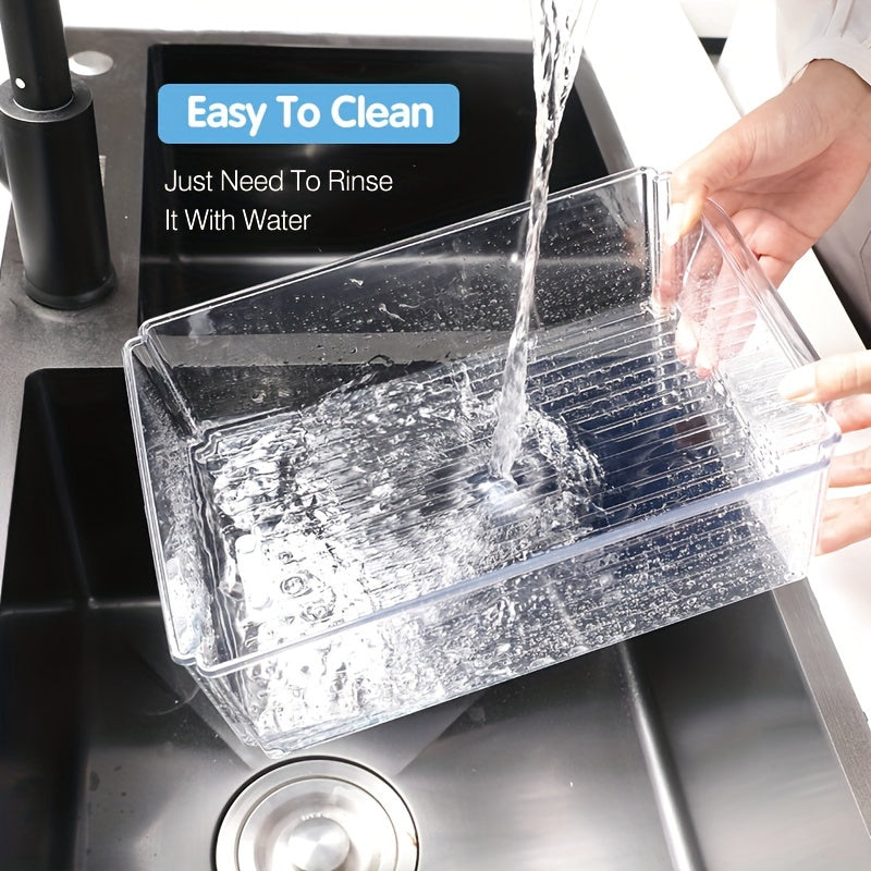 3pcs Refrigerator Storage Box Transparent Food Fresh-keeping Kitchen Accessories