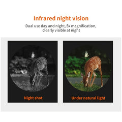 Night Vision Monocular 5X Optical Magnification 8X Digital Zoom