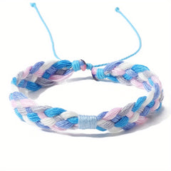 Gradient Braided Friendship Bracelet Summer Beach Ornament