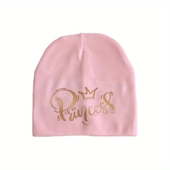 Princess Beanie Cap for Baby Girls Soft & Breathable Hat