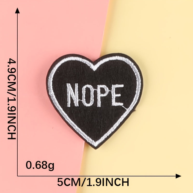 5pcs Girls Star Letter Embroidered Badge DIY Decorative Accessories for Clothes