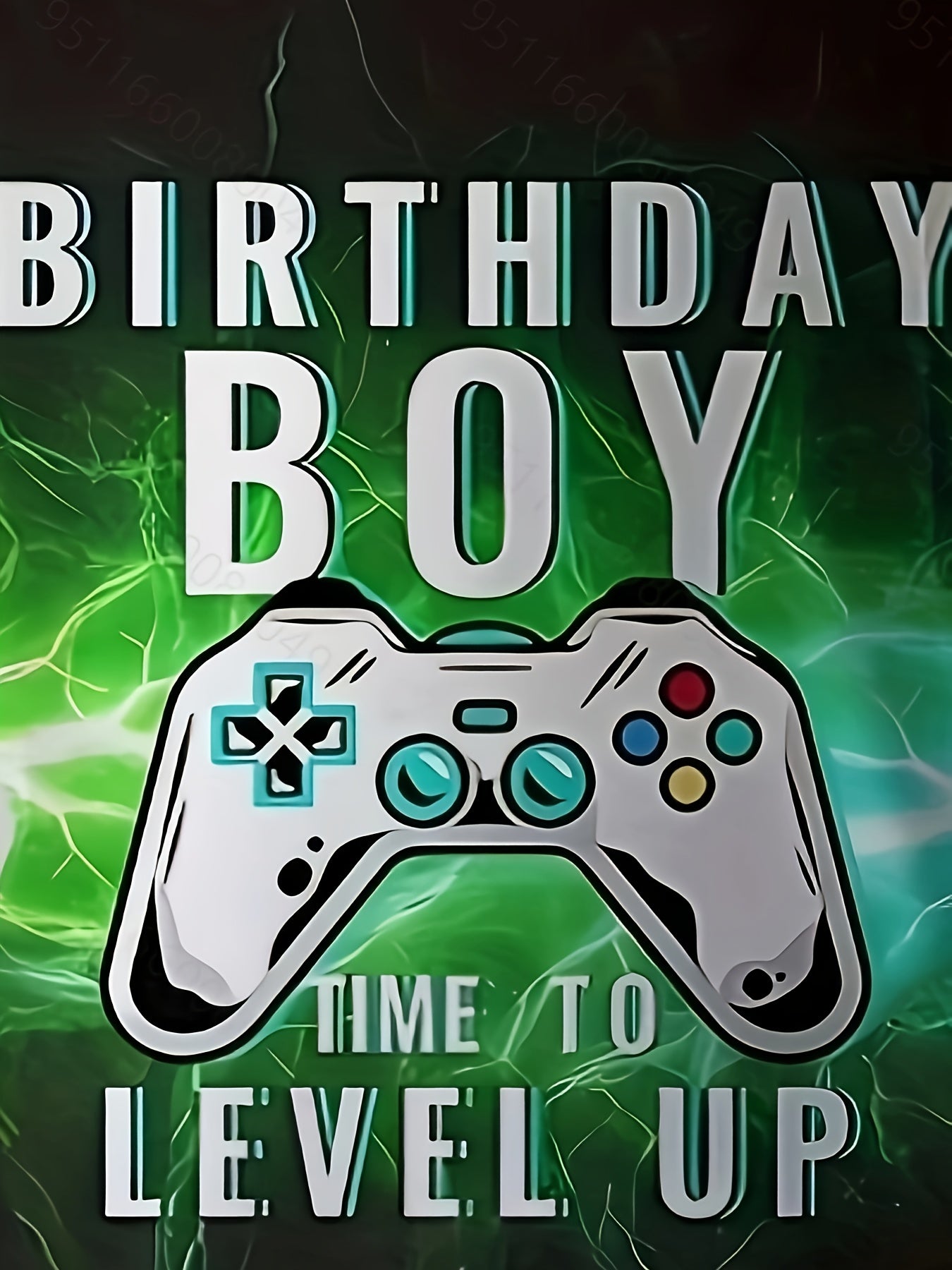 BIRTHDAY BOY Gamepad Print Boy's Casual Tee Short Sleeve Crew Neck T shirt