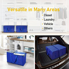 Heavy Duty Large Storage Bags with Zippers and Handles for Home & Travel