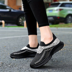 Women's Breathable Athletic Running Shoes Slip On Casual Mesh Sneakers