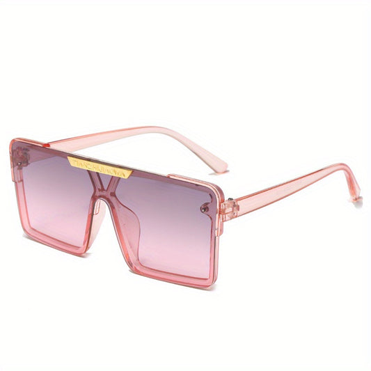 Kids Square Sunglasses Large Frame Unisex Street Photography Shades