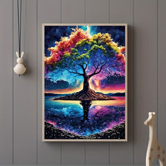 DIY Diamond Painting Landscape Reflection Tree Creative Gift