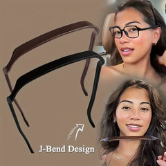 2pcs Girl's Square Sunglasses Headband Curly Thick Hair Headband