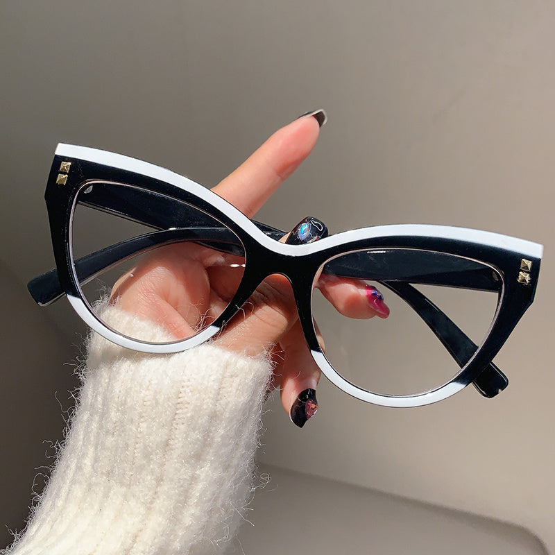Cat Eye Eyeglasses For Women Light Blocking Computer Glasses
