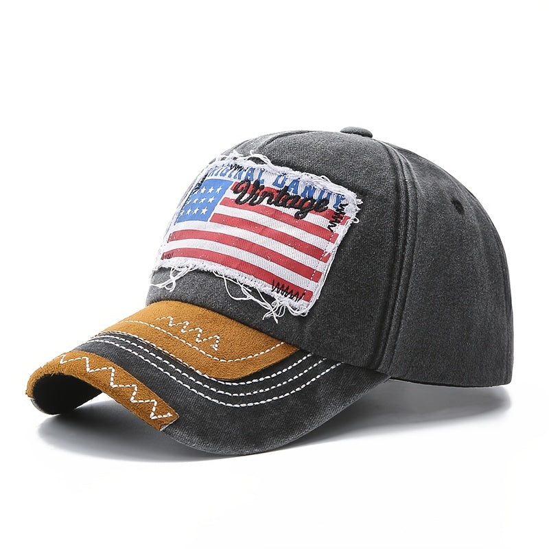 Distressed Baseball Cap Casual Women Denim Cap Unisex Sun Hat