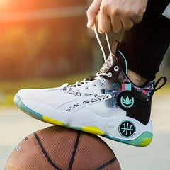 Men's Shock Absorbing Basketball Shoes Non Slip Athletic Shoes