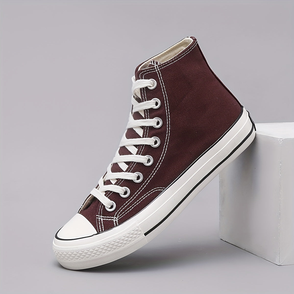 Men's High Top Canvas Shoes Lightweight Casual Sneakers