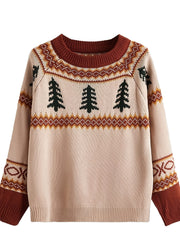  Christmas Jacquard Sweater Women's Pullover