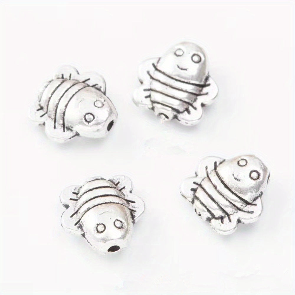 10pcs Butterfly Flower Owl Alloy Spacer Beads For DIY Jewelry Making