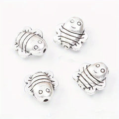 10pcs Butterfly Flower Owl Alloy Spacer Beads For DIY Jewelry Making