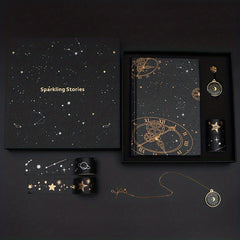 Galaxy Ledger Book Set Student Notebook Birthday Gift