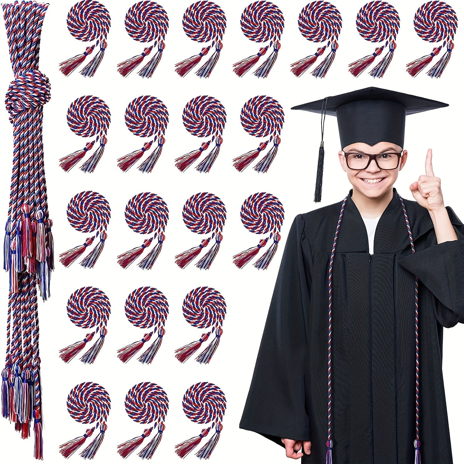 Honor Cord Graduation Tassel for Grad Days