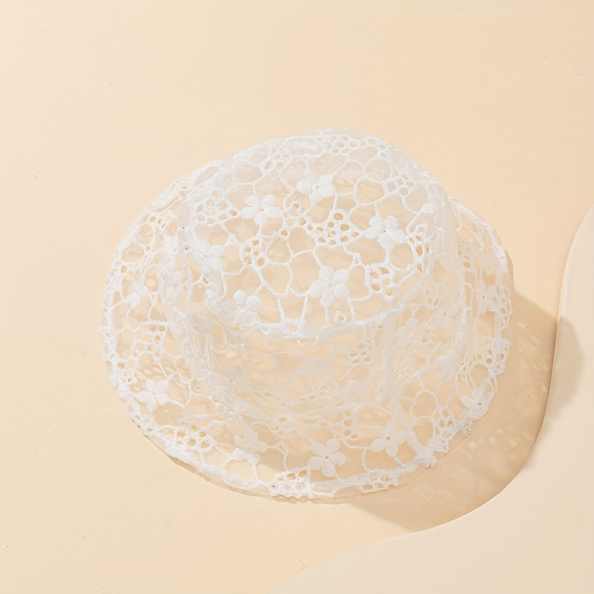 Floral Embroidery Bucket Hat Mesh Sunscreen Basin Hat Women