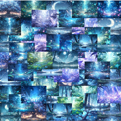 50pcs Fantasy Forest Cartoon Graffiti Stickers Waterproof PVC Game Stickers