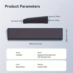 Keyboard Palm Rest Bracket with Desk Divider Box