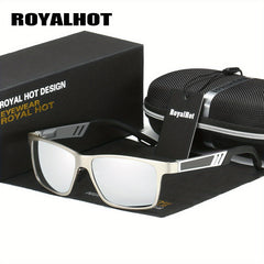RoyalHot Men's Polarized Square Sunglasses for Driving Fishing Outdoor