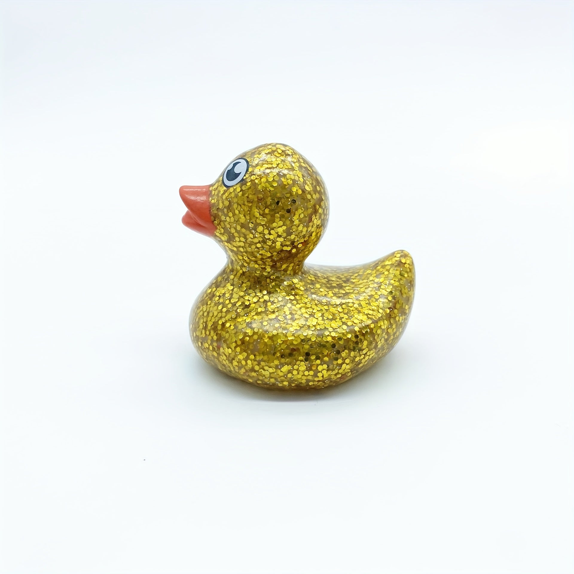 2pcs Rubber Ducks Baby Bath Toys Glitter Duck Children Summer Beach Swimming