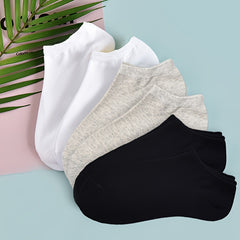 6 Pairs Classic Solid Low Cut Ankle Socks Women's Stockings