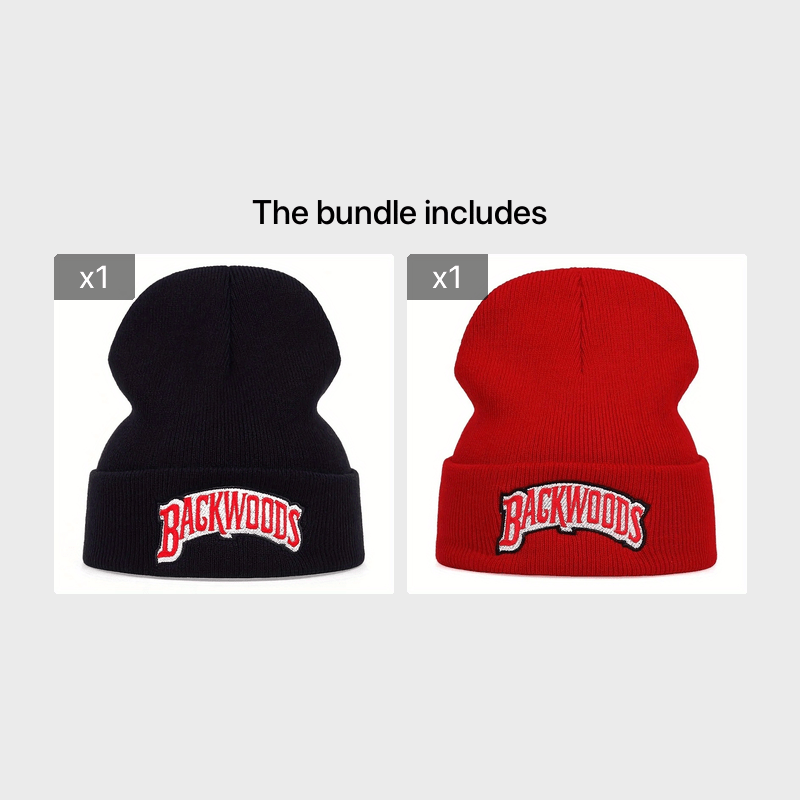 Hip hop Style Knitted Hat With Embroidery for Men