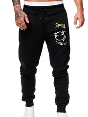 Men's Anime Print Jogger Pants Elastic Waist Sport Sweatpants