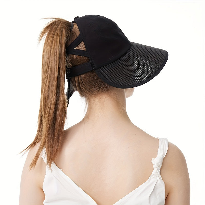 Wide Brim Visor Bucket Hat Sunscreen Lightweight Sun Hats