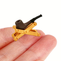 Mini Smoking Pipe Model for Doll House Doll Snowman Leprechaun