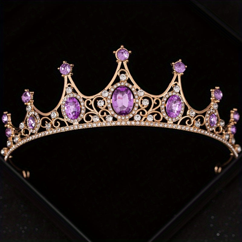 Rhinestone Crystal Crown Wedding Hair Accessory