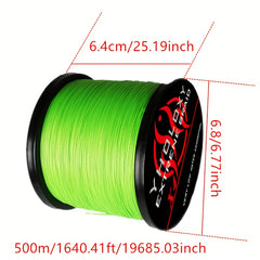 500m 546yds 4 strand Braided Fishing Line 6LB 100LB Load Bearing PE Main Line