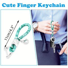 Crystal Bling Car Keychain For Women Rhinestone Keychain Ring