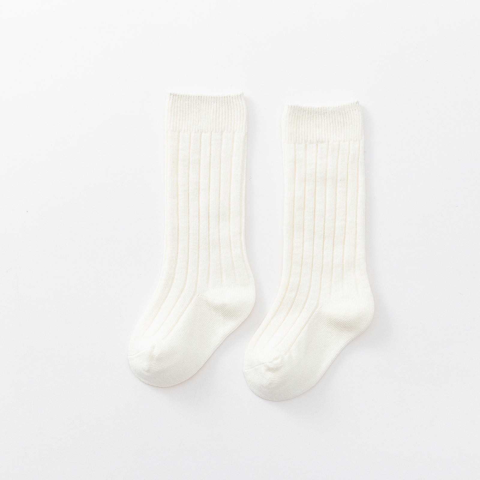 Kids Candy Color Knitted Cotton Stockings for Spring