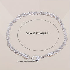 Silver Twist Bracelet