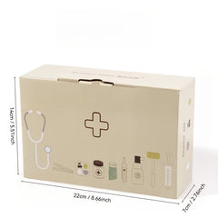 Wooden Playset Medical Kit Doctor Role Play Learning Gift