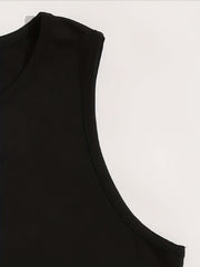 Good Moms Print Crop Tank Top Sexy Summer Sleeveless Casual Top