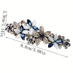 Rhinestone Flower Hair Clip French Barrette Hair Accessories