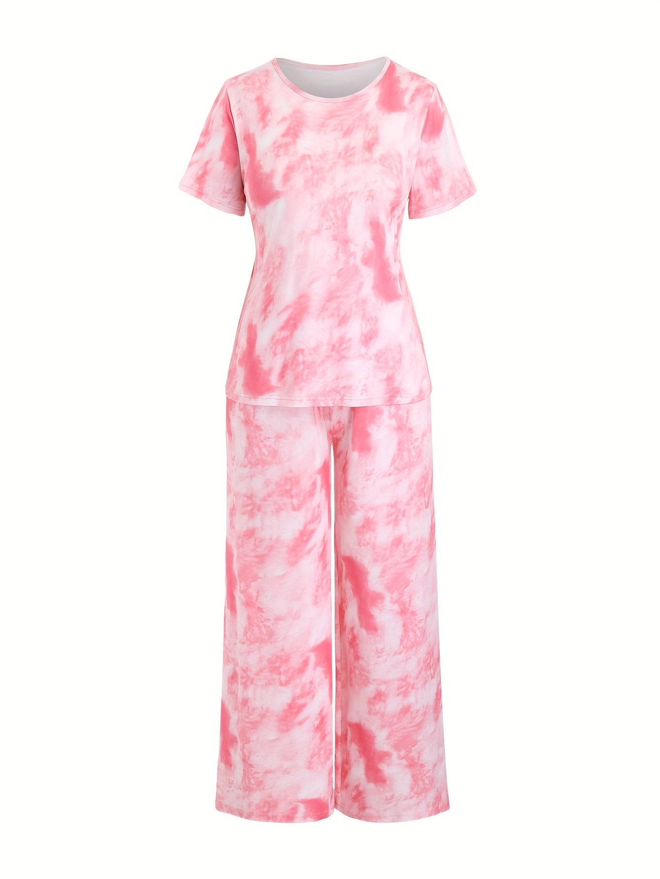  Tie Dye Pajama Set Short Sleeve Tee & Pants