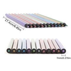 12 Metallic Colored Pencils Set for Artists