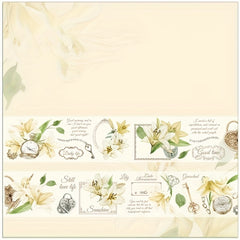 PET Tape Flower Language Letter Series English Flower Journal Sticker