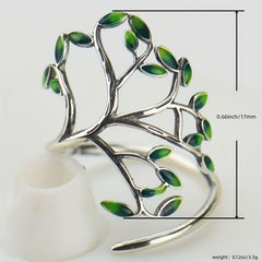 Eternal Tree Of Life Adjustable Ring Vintage Statement Jewelry