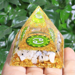 Zodiac Pyramid Amethyst Peridot Healing Crystal